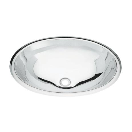 Cuba oval para lavabo em aço inox alto brilho 40 x 30 cm - PERFECTA - Tramontina Menor preço em Cuba oval para lavabo em aço inox alto brilho 40 x 30 cm - PERFECTA - Tramontina