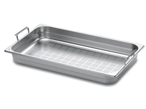 Cuba Perfurada Aço Inox 1/1 com Alças 65mm - Tramontina Menor preço em Cuba Perfurada Aço Inox 1/1 com Alças 65mm - Tramontina