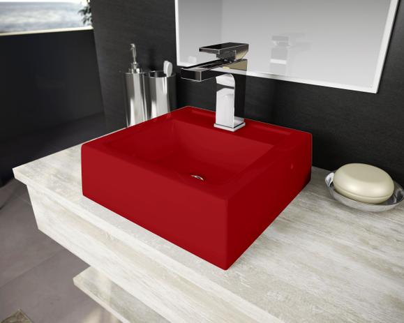 Cuba Pia De Apoio Para Banheiro Toleato Bréscia 34 Cm Marmorite Vermelho - Sao joao é boa?