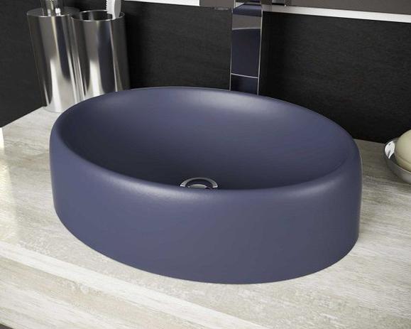Cuba Pia De Apoio Para Banheiro Toleato Oval Luzza 39 Cm Marmorite Noturno Fosco é boa?