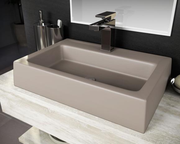 Cuba Pia De Apoio Para Banheiro Toleato Retangular Athenas 57.5 Cm Marmorite Taupe Fosco é boa?