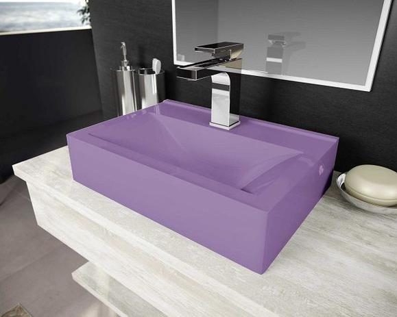 Cuba Pia De Apoio Para Banheiro Toleato Retangular Braga 45 Cm Marmorite Acácia é boa?