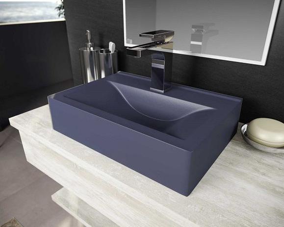 Cuba Pia De Apoio Para Banheiro Toleato Retangular Braga 45 Cm Marmorite Noturno Fosco é ruim? Cuba Pia De Apoio Para Banheiro Toleato Retangular Braga 45 Cm Marmorite Noturno Fosco é boa?