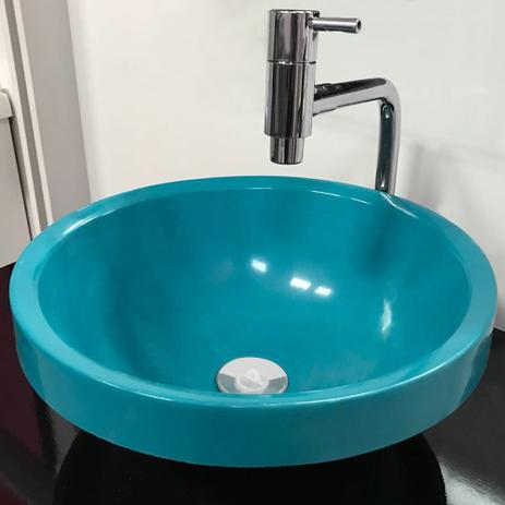 Cuba Redonda Azul Com Torneira e Valvula Cromada - Aladdin é boa?