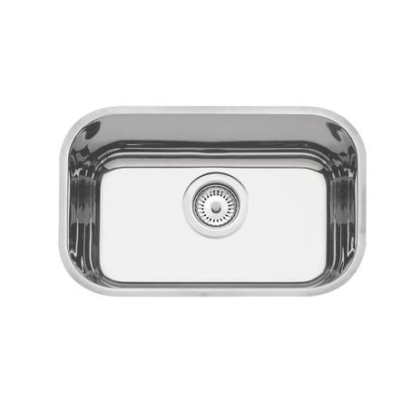 Cuba retangular em aço inox polido 47x30cm com valvula 47bl - Tramontina Menor preço em Cuba retangular em aço inox polido 47x30cm com valvula 47bl - Tramontina