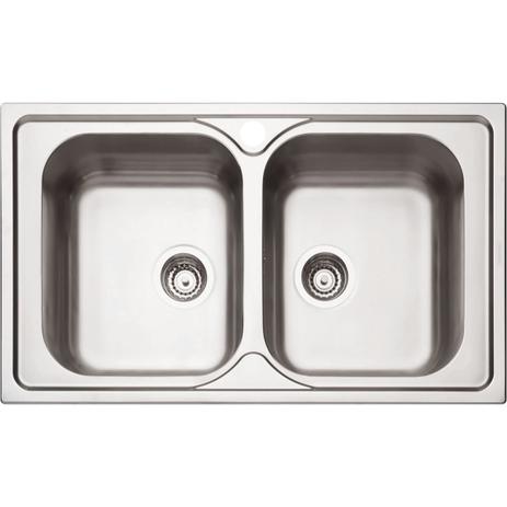 Cuba Sobrepor Inox 86X50 2C Acetinado Fmono Tramontina Menor preço em Cuba Sobrepor Inox 86X50 2C Acetinado Fmono Tramontina