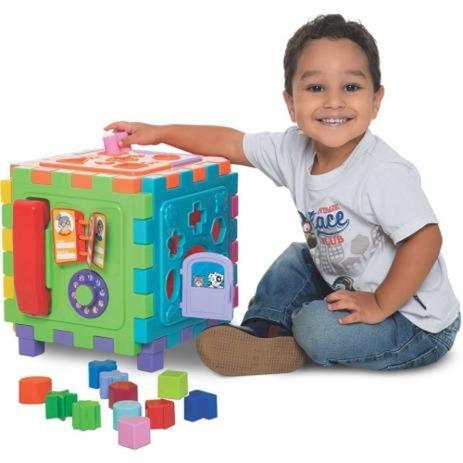 Cubo Didático Educativo Grande -Solapa - Mercotoys Menor preço em Cubo Didático Educativo Grande -Solapa - Mercotoys