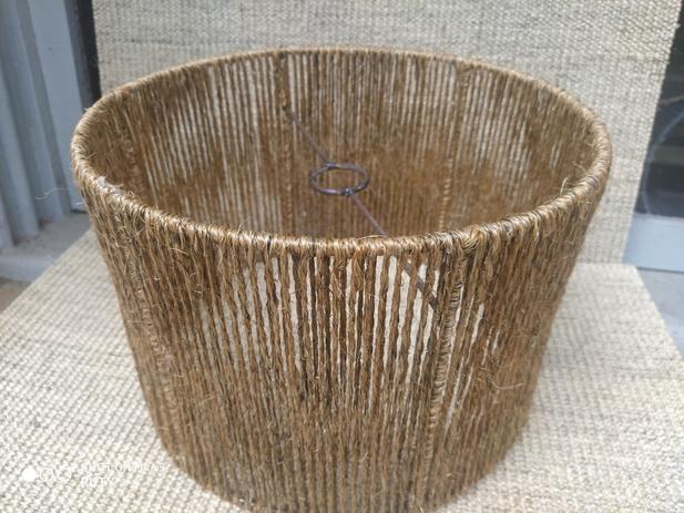 Cúpula de abajur e lustre sisal rajado M.33x21A - Vasos moniz Menor preço em Cúpula de abajur e lustre sisal rajado M.33x21A - Vasos moniz
