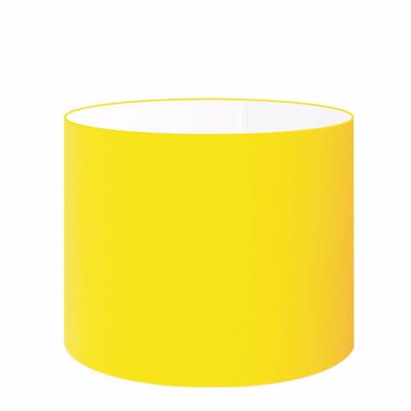 Menor preço em Cupula em Tecido Cilindrica Abajur Luminaria Cp-4099 40x25cm Amarelo - Vivare iluminação