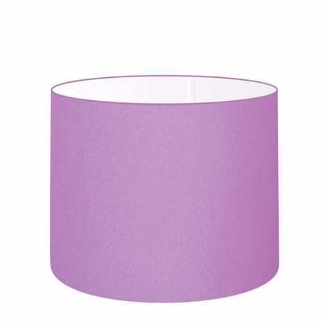 Cupula em Tecido Cilindrica Abajur Luminaria Cp-4099 40x25cm Lilas - Vivare iluminação Menor preço em Cupula em Tecido Cilindrica Abajur Luminaria Cp-4099 40x25cm Lilas - Vivare iluminação