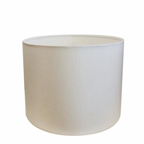 Menor preço em Cupula em Tecido Cilindrica Abajur Luminaria Cp-4146 40x30cm Branca - Vivare iluminação