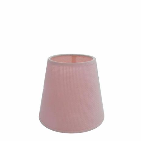 Cupula em Tecido Cone Abajur Luminaria Cp-2004 14/08x13cm Rosa Tela - Vivare iluminação é boa?