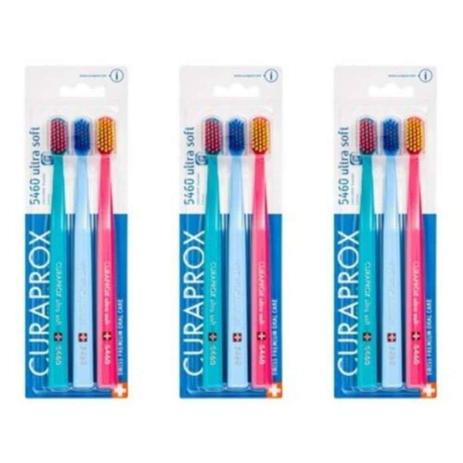 Curaprox 5460 Trio Escova Dental Ultra Macia C/3 (kit C/03) - Curaden Menor preço em Curaprox 5460 Trio Escova Dental Ultra Macia C/3 (kit C/03) - Curaden