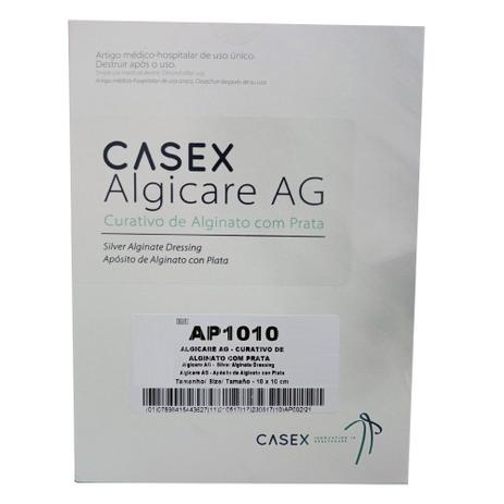 Curativo de Alginato com Prata 10 x 10 cm (CASEX) -