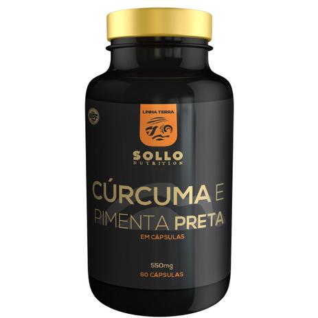 Menor preço em Cúrcuma e Pimenta Preta (Piperina) - 60 Cápsulas - Sollo nutrition