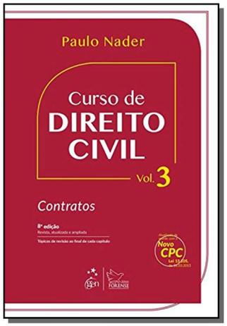 Curso de direito civil: contratos - vol.3 - Editora forense Menor preço em Curso de direito civil: contratos - vol.3 - Editora forense