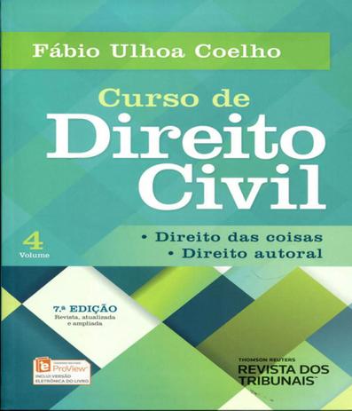 Curso De Direito Civil - Direitos Das Coisas, Direito Autoral - Vol 04 - 07 Ed - Revista dos tribunais Menor preço em Curso De Direito Civil - Direitos Das Coisas, Direito Autoral - Vol 04 - 07 Ed - Revista dos tribunais