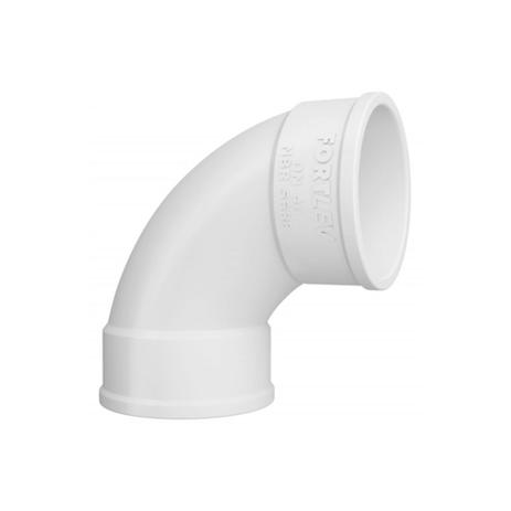 Curva 90 em Pvc para Esgoto Curta 40mm Branca - Fortlev Menor preço em Curva 90 em Pvc para Esgoto Curta 40mm Branca - Fortlev