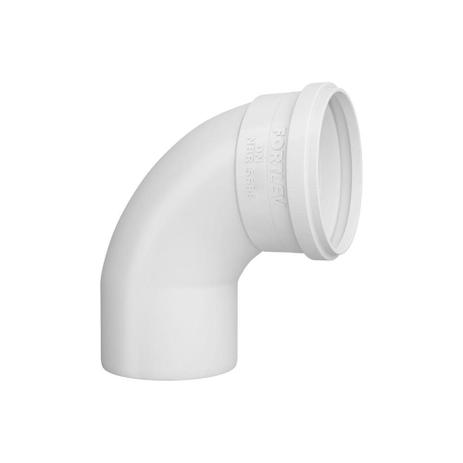 Curva 90 em Pvc para Esgoto Curta 75mm Branca - Fortlev Menor preço em Curva 90 em Pvc para Esgoto Curta 75mm Branca - Fortlev