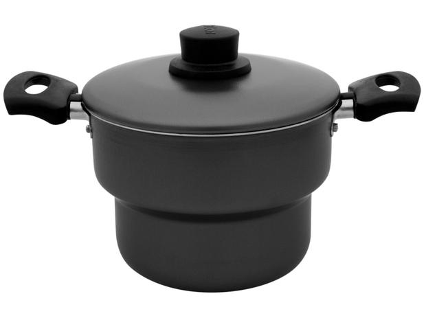 Cuscuzeira Eirilar de Alumínio Antiaderente - 2,4L 16cm Menor preço em Cuscuzeira Eirilar de Alumínio Antiaderente - 2,4L 16cm