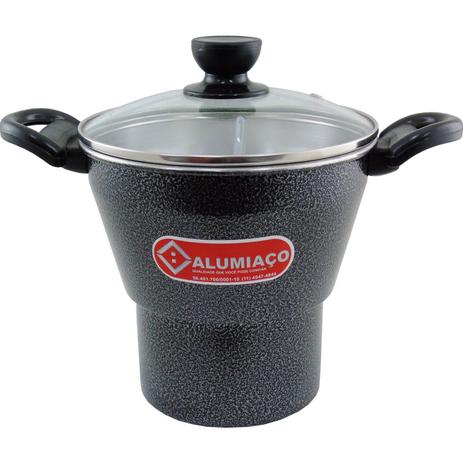 Cuscuzeira Grafite 18cm - Alumi-aço Menor preço em Cuscuzeira Grafite 18cm - Alumi-aço