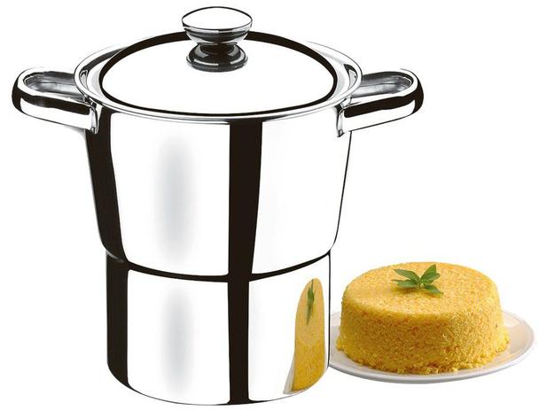 Cuscuzeira Inox Brinox - Lyon 2364/100 Menor preço em Cuscuzeira Inox Brinox - Lyon 2364/100