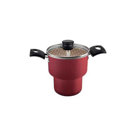 Cuscuzeira Tramontina Antiaderente 14 Cm 1,9 Litros Vermelha Turim 20268814 Menor preço em Cuscuzeira Tramontina Antiaderente 14 Cm 1,9 Litros Vermelha Turim 20268814