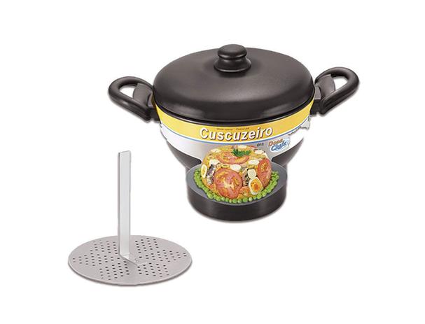 Cuscuzeiro de Aluminio Antiaderente 18 0.004 Dona chefa Menor preço em Cuscuzeiro de Aluminio Antiaderente 18 0.004 Dona chefa
