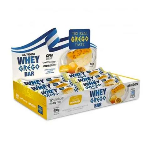 Cx 12 Un Whey Grego Bar Mousse Maracujá - Nutrata é boa?
