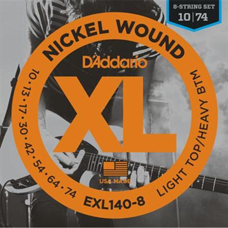 DAddario - Encordoamento 010 Para Guitarra 8 Cordas EXL140 - D addario Menor preço em DAddario - Encordoamento 010 Para Guitarra 8 Cordas EXL140 - D addario