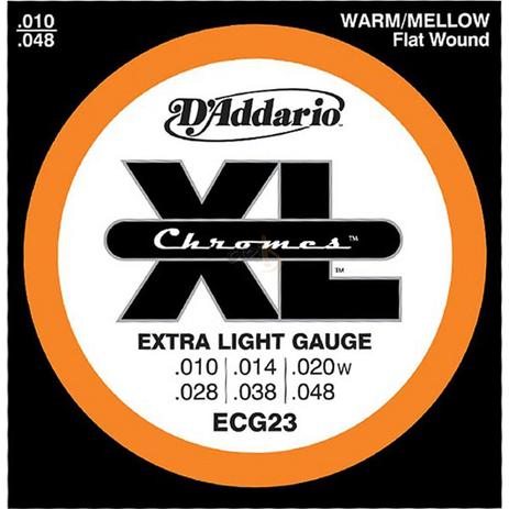 DAddario - Encordoamento Chromes 010 Para Guitarra ECG23 - D addario Menor preço em DAddario - Encordoamento Chromes 010 Para Guitarra ECG23 - D addario