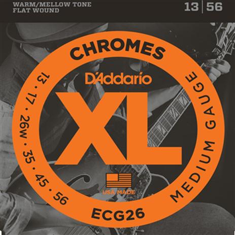DAddario - Encordoamento Chromes Flat Wound Para Guitarra ECG26 - D addario Menor preço em DAddario - Encordoamento Chromes Flat Wound Para Guitarra ECG26 - D addario