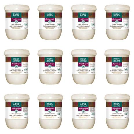 Dágua Natural Café Verde/argilas Creme P/ Massagem 650g (Kit C/12) Menor preço em Dágua Natural Café Verde/argilas Creme P/ Massagem 650g (Kit C/12)