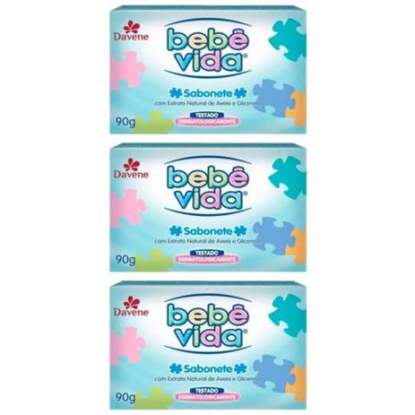 Menor preço em Davene Bebê Vida Sabonete Infantil Barra 90g (Kit C/03)