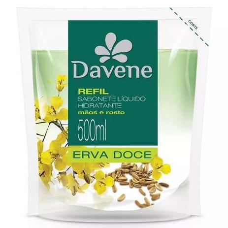 Davene Erva Doce Sabonete Líquido Refil 500ml (Kit C/06) Menor preço em Davene Erva Doce Sabonete Líquido Refil 500ml (Kit C/06)