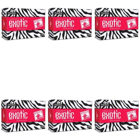 Davene Exotic Sabonete África 170g (Kit C/06) Menor preço em Davene Exotic Sabonete África 170g (Kit C/06)