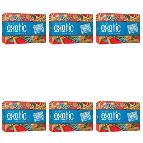 Davene Exotic Sabonete Thailand 170g (Kit C/06) Menor preço em Davene Exotic Sabonete Thailand 170g (Kit C/06)