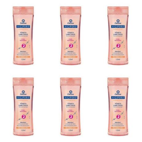 Davene Higiporo Pele Normal A Seca Tônico 120ml (Kit C/06) Menor preço em Davene Higiporo Pele Normal A Seca Tônico 120ml (Kit C/06)