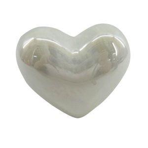 Decor ceramica fancy heart branco perolado gde 14,5 x 8,3 x 11,8 cm - Urban Menor preço em Decor ceramica fancy heart branco perolado gde 14,5 x 8,3 x 11,8 cm - Urban
