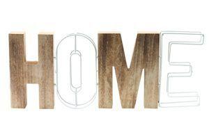 Decor madeira/metal modern letter home bege 39 x 2,6 x 15,3 cm - Urban Menor preço em Decor madeira/metal modern letter home bege 39 x 2,6 x 15,3 cm - Urban