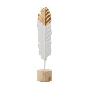 Decor metal/madeira wood base branco/dourado peq 4.5x4.5x23cm - Urban Menor preço em Decor metal/madeira wood base branco/dourado peq 4.5x4.5x23cm - Urban