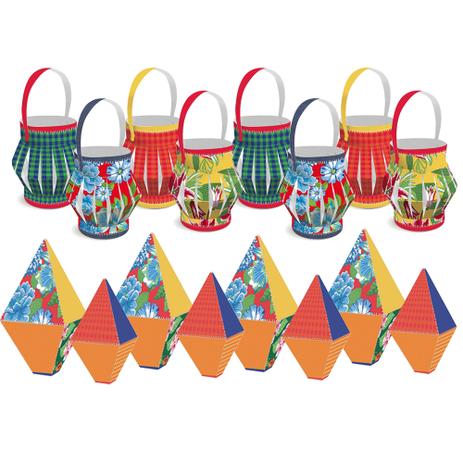 Decoração Festa Junina Kit Com 8 Balões 8 Lampiões Coloridos - Cromus Menor preço em Decoração Festa Junina Kit Com 8 Balões 8 Lampiões Coloridos - Cromus