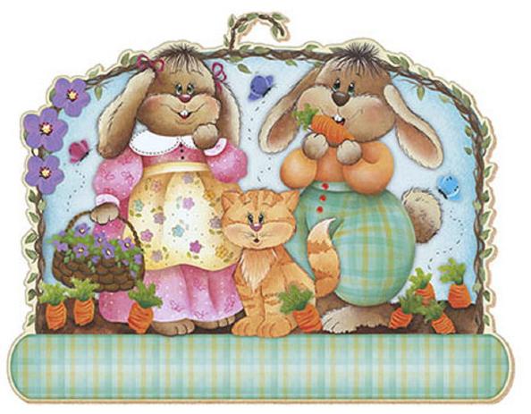 Decoupage Aplique em Papel e MDF Coelhos e Gatinho APM20-009 - Litoarte Menor preço em Decoupage Aplique em Papel e MDF Coelhos e Gatinho APM20-009 - Litoarte