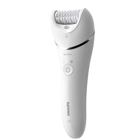 Depilador Elétrico Philips Series 8000 - BRE700/00 - Branco Menor preço em Depilador Elétrico Philips Series 8000 - BRE700/00 - Branco