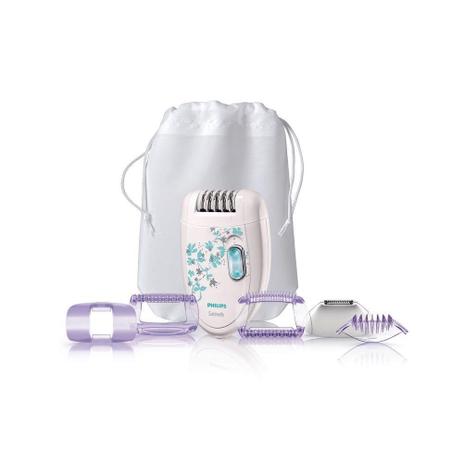 Depilador Philips elétrico removedor e aparador de pelos Satinelle HP6403/30 Branco Menor preço em Depilador Philips elétrico removedor e aparador de pelos Satinelle HP6403/30 Branco