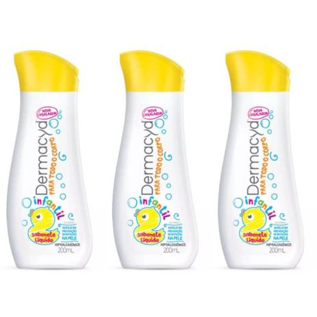 Dermacyd Sabonete Íntimo Infantil 200ml (Kit C/03) Menor preço em Dermacyd Sabonete Íntimo Infantil 200ml (Kit C/03)