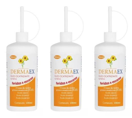 Dermaex Óleo De Girassol Cicatrizante 100ml (Kit C/03) Menor preço em Dermaex Óleo De Girassol Cicatrizante 100ml (Kit C/03)
