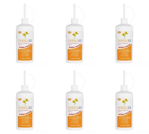 Dermaex Óleo De Girassol Cicatrizante 100ml (Kit C/06) Menor preço em Dermaex Óleo De Girassol Cicatrizante 100ml (Kit C/06)