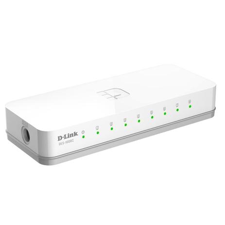 DES-1008C Switch D-link 8 Portas 10/100Mbps Fast-Ethernet Plug and Play Menor preço em DES-1008C Switch D-link 8 Portas 10/100Mbps Fast-Ethernet Plug and Play