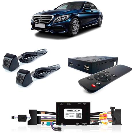 Desbloqueio De Multimidia com TV Full HD Camera de Re e Frontal Mercedes Classe C 2015 a 2018 - Faaftech Menor preço em Desbloqueio De Multimidia com TV Full HD Camera de Re e Frontal Mercedes Classe C 2015 a 2018 - Faaftech